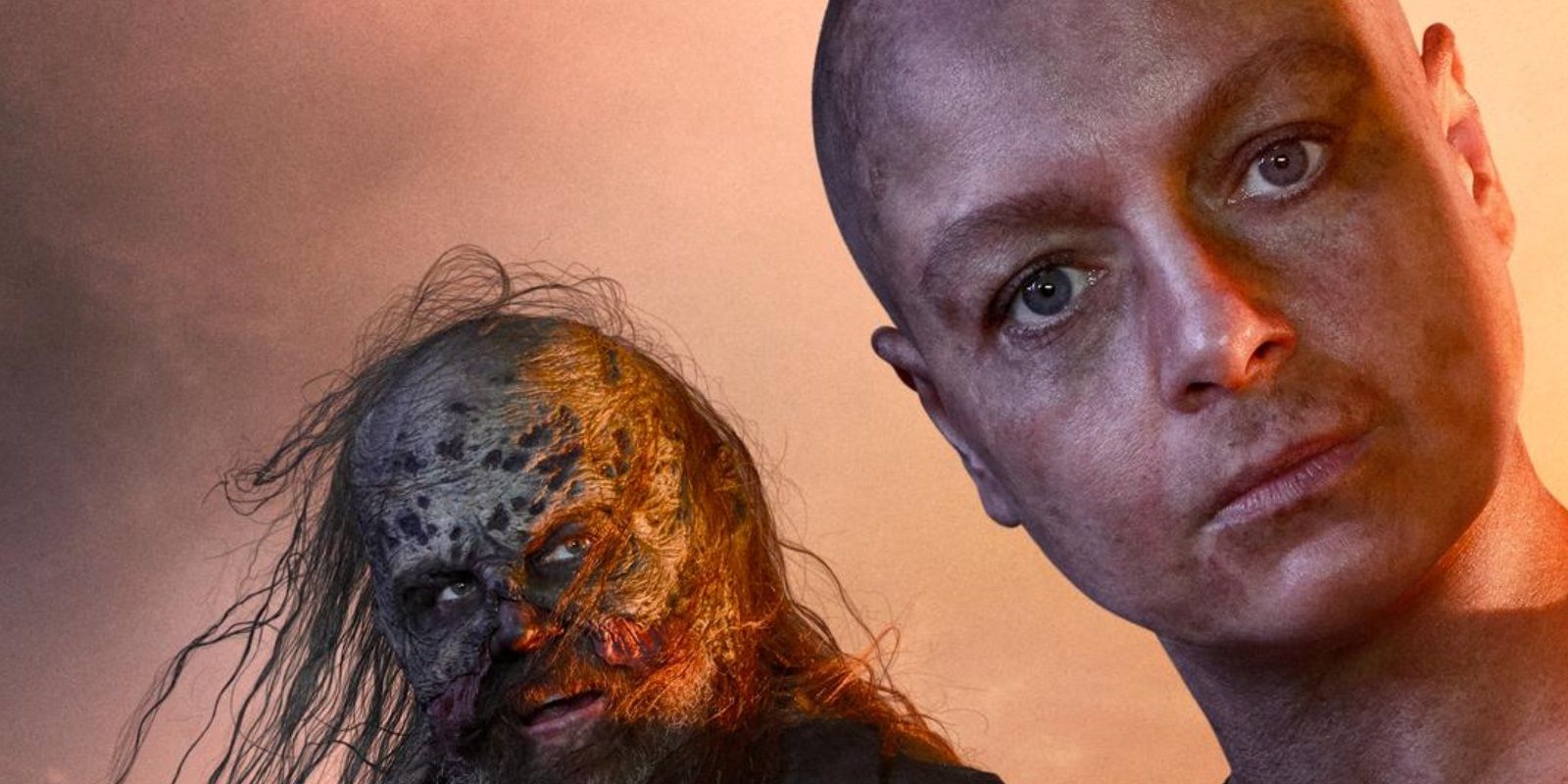 Alpha and Beta feature in The Walking Dead season 10 poster