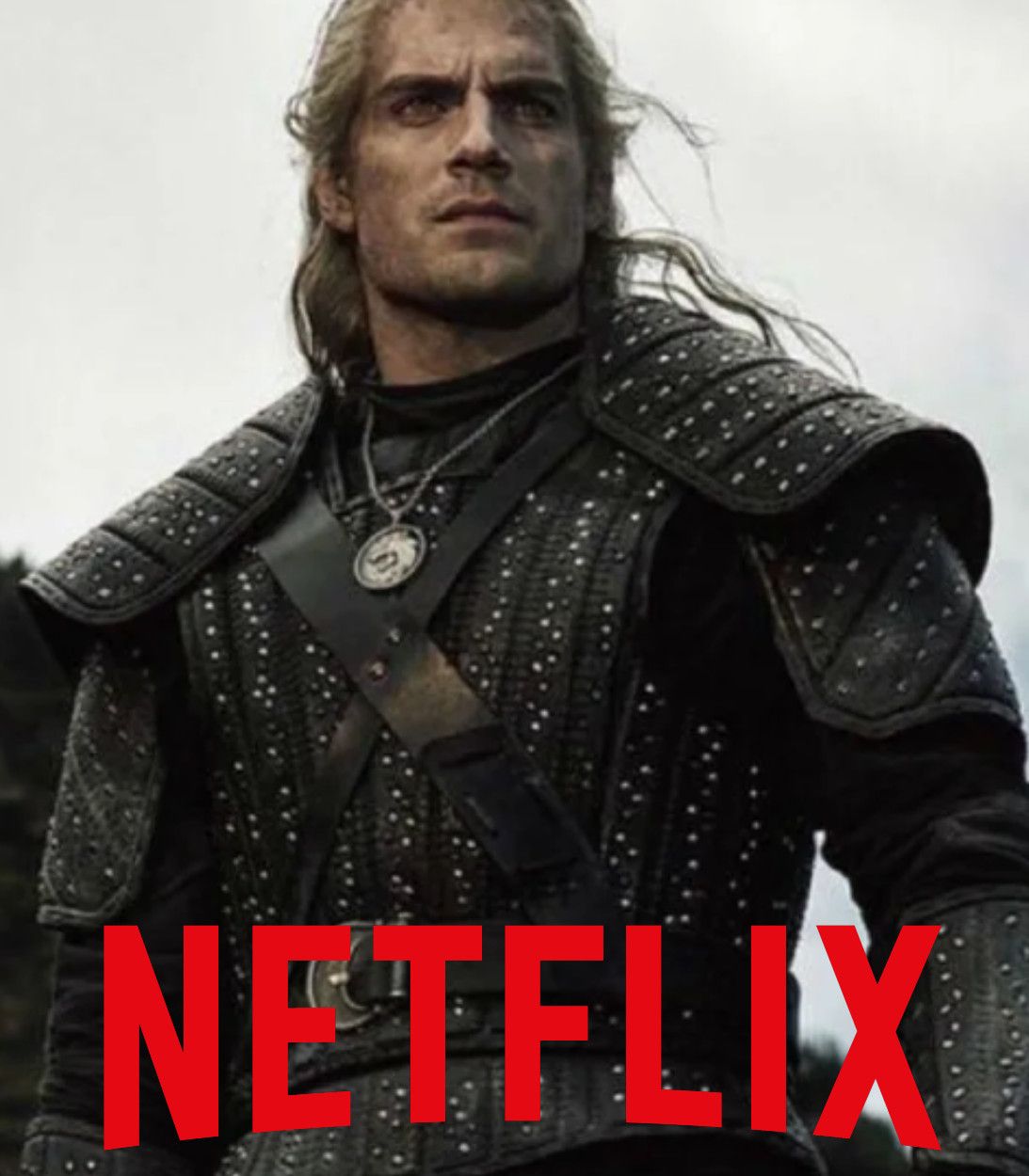 The Witcher with Netflix Logo Vertical
