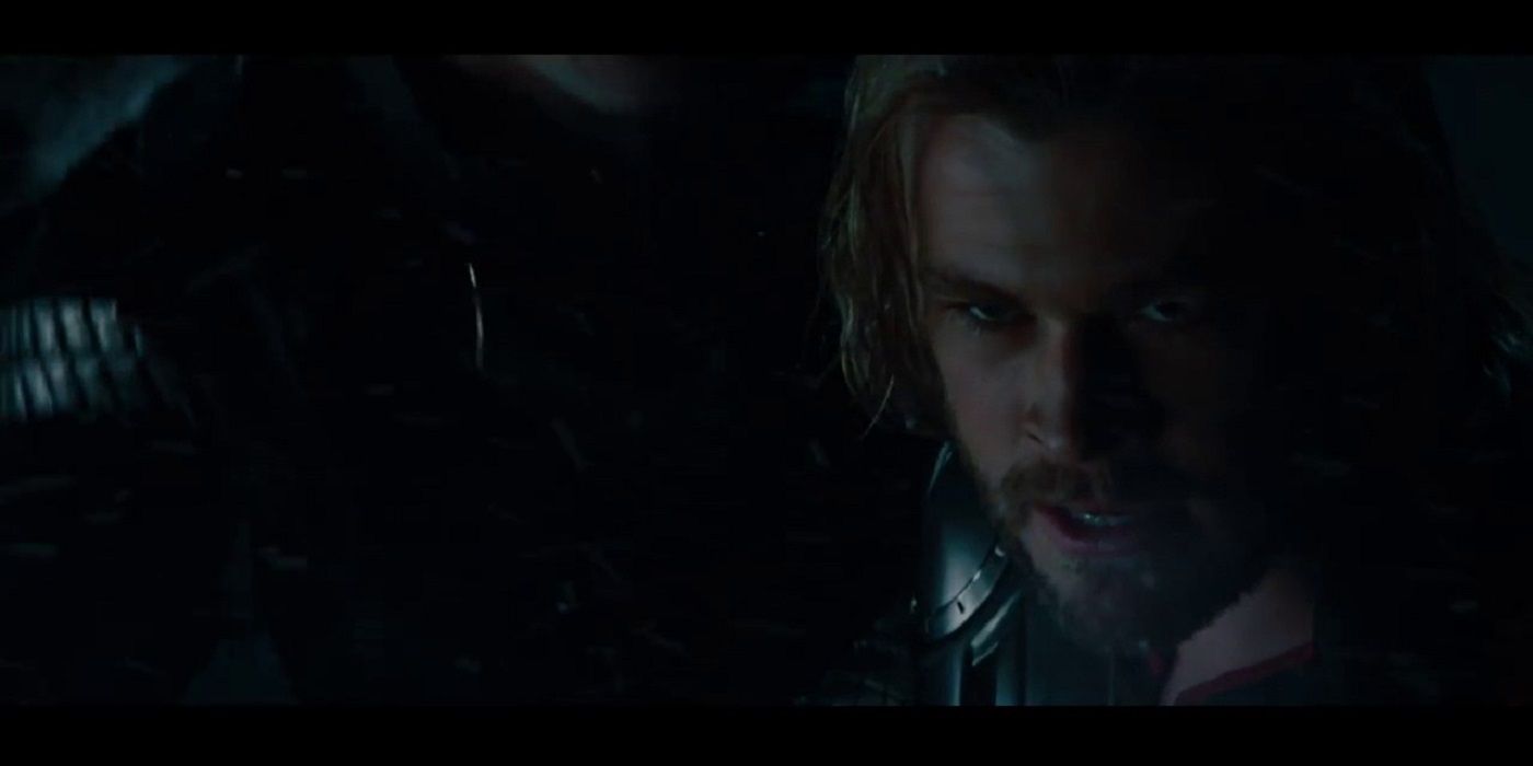 Thor about to fight frost giants