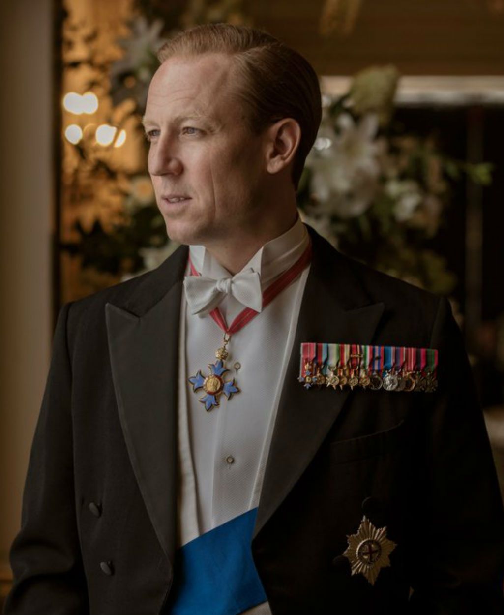 Tobias Menzies as Prince Phillip on The Crown VERTICAL