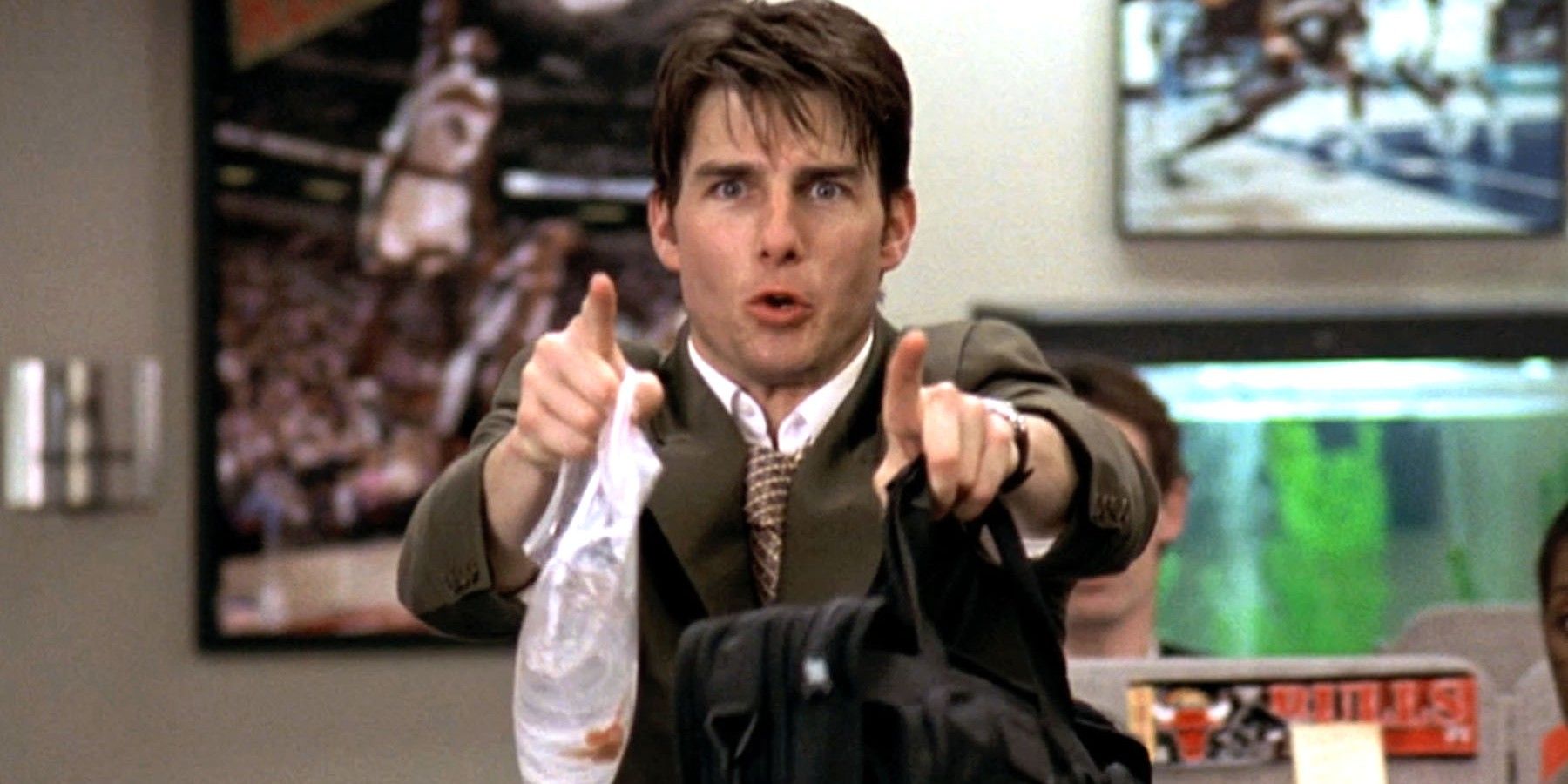 Jerry pointing in Jerry Maguire