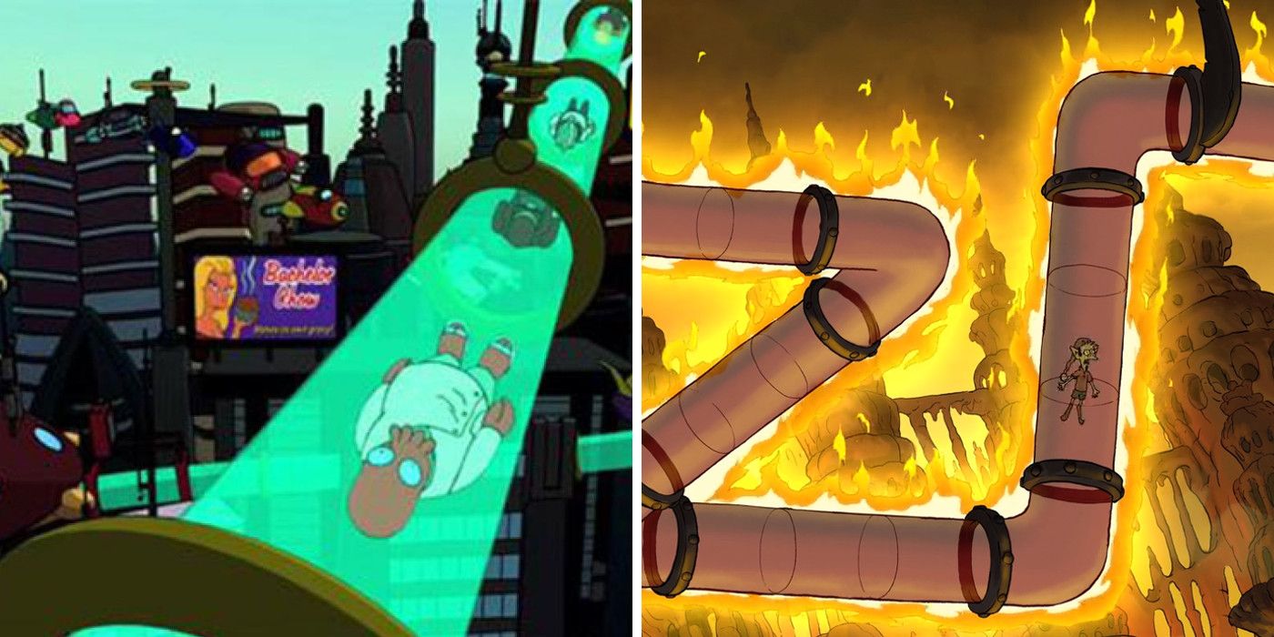 Travel Tubes in Futurama and Disenchantment