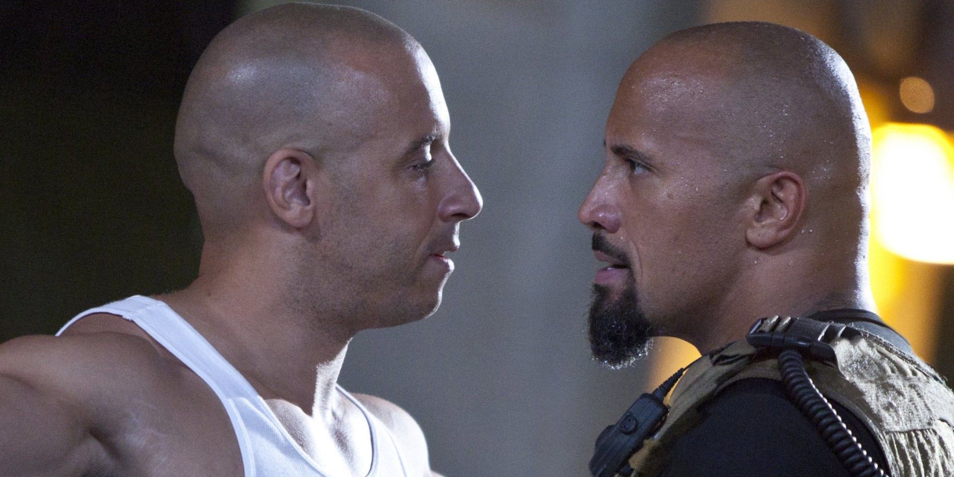 Vin Diesel and Dwayne Johnson from Fast Five