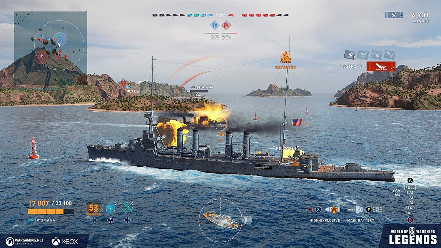 World of Warships Legends gameplay