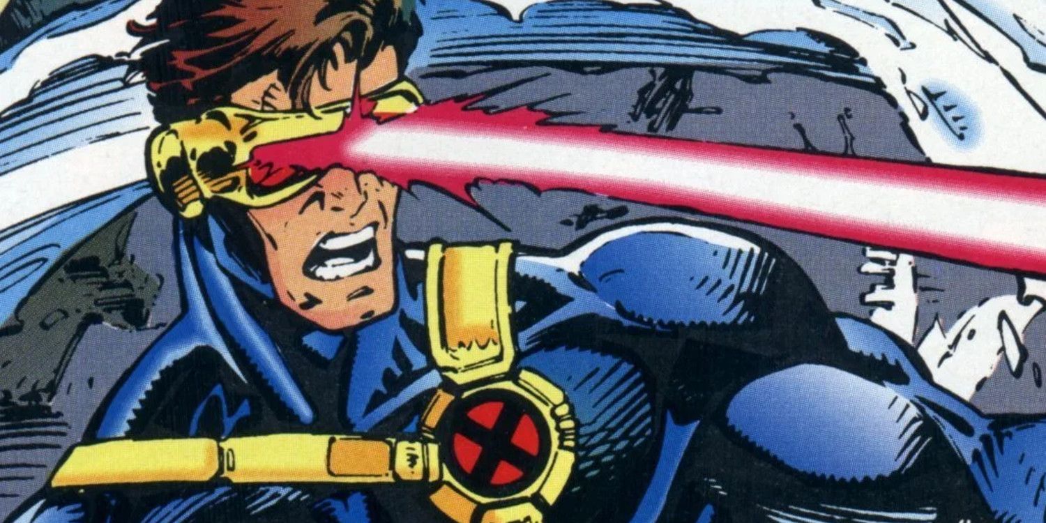 X-Men Cyclops Unleashing An Optic Blast