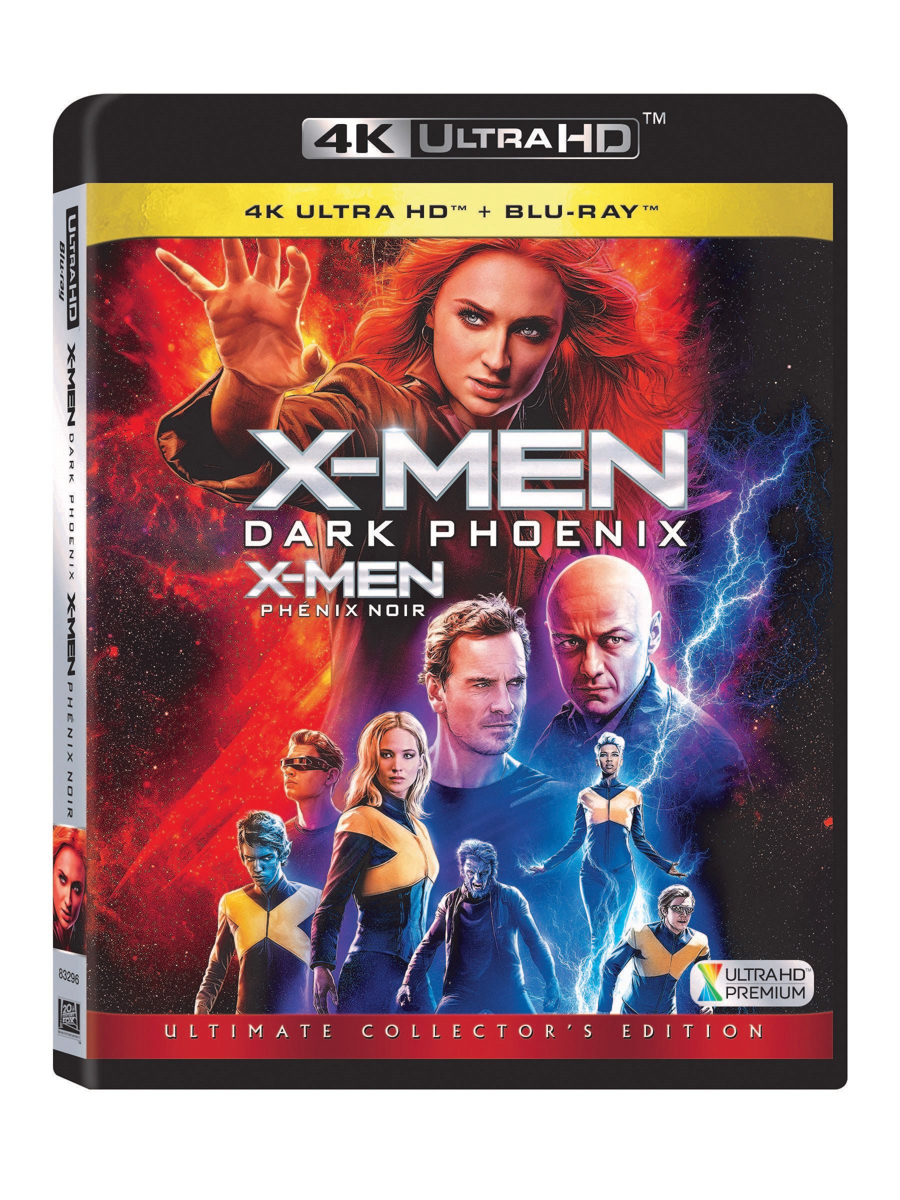 X-Men Dark Phoenix 4K Blu-ray Cover