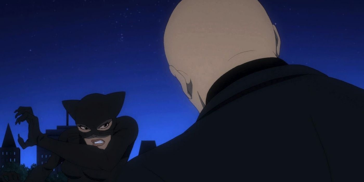 Catwoman in battle in Batman Year One.