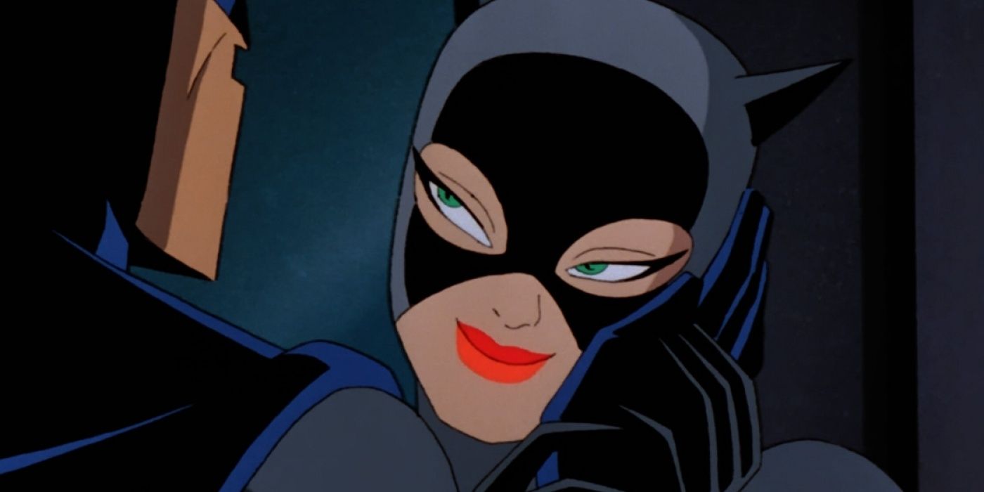 Catwoman explains why she loves crime to Batman in Batman The Animated Series