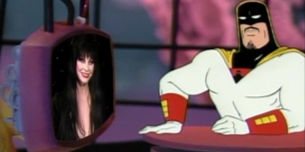 Space Ghost interviews Elvira from Space Ghost Coast to Coast