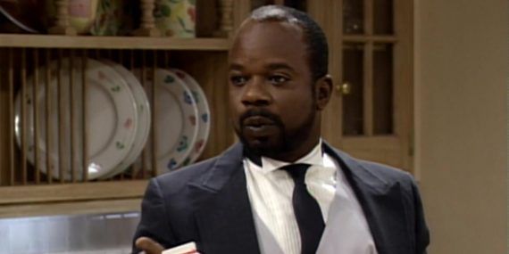 Geoffrey looks on in Fresh Prince of Bel-Air