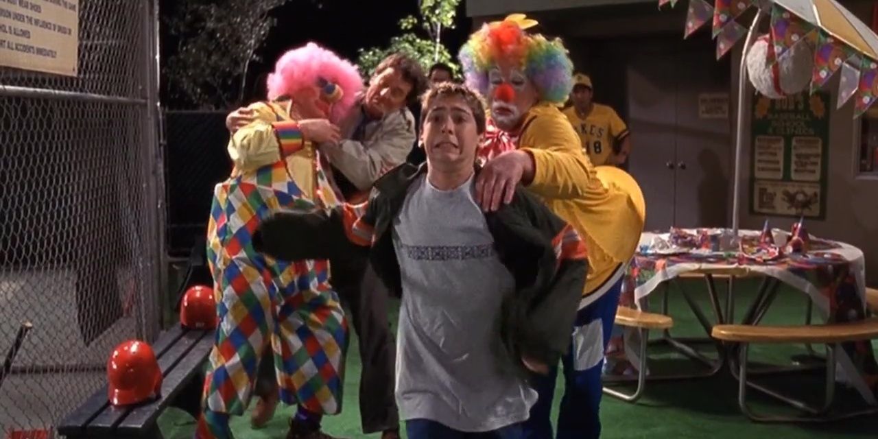 The Wilkerson family fights with clowns on Lois' birthday in Malcolm in the Middle