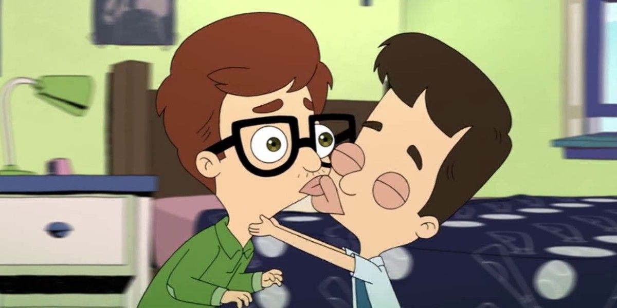 Nick kisses Andrew in Big Mouth