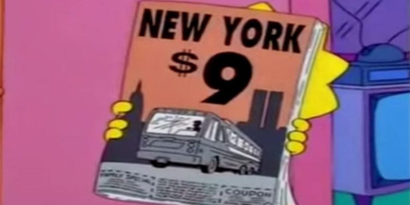 Lisa holds a magazine in The Simpsons