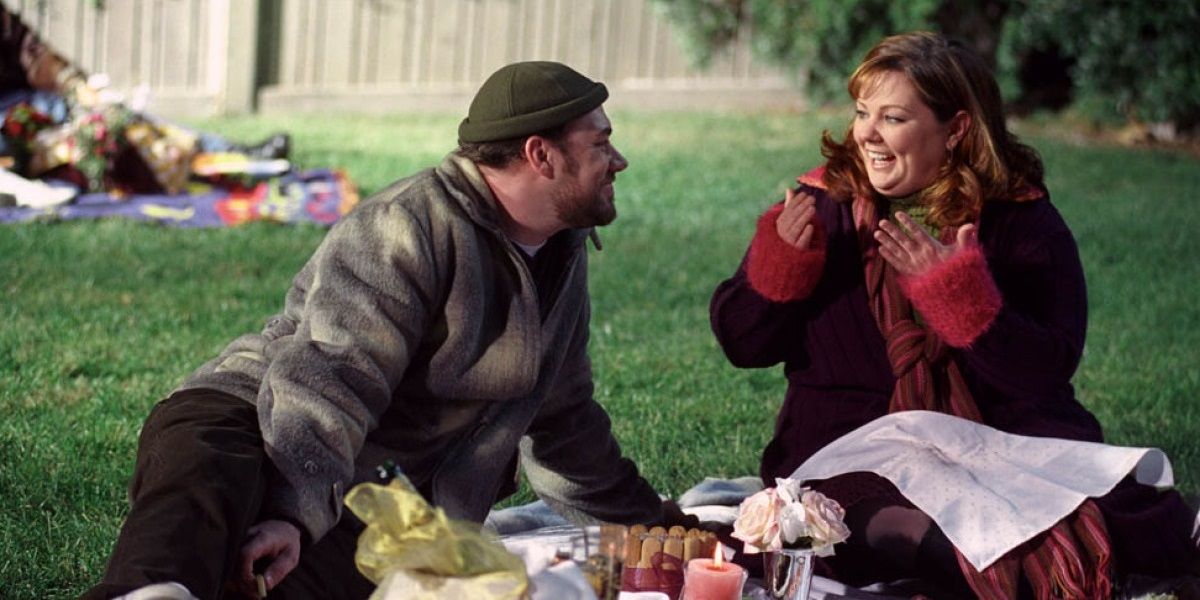 Jackson and Sookie enjoying her homemade picnic lunch in Gilmore Girls