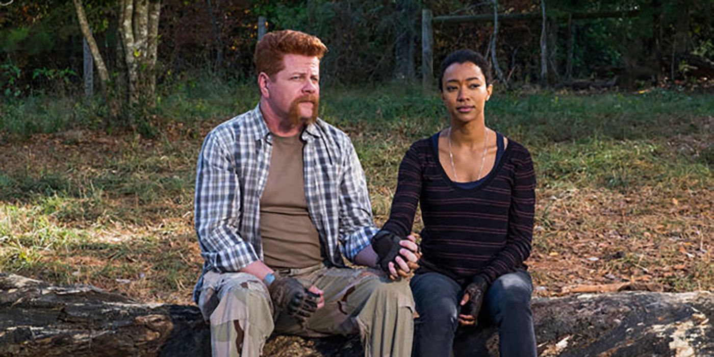 Sasha and Abraham in The Walking Dead
