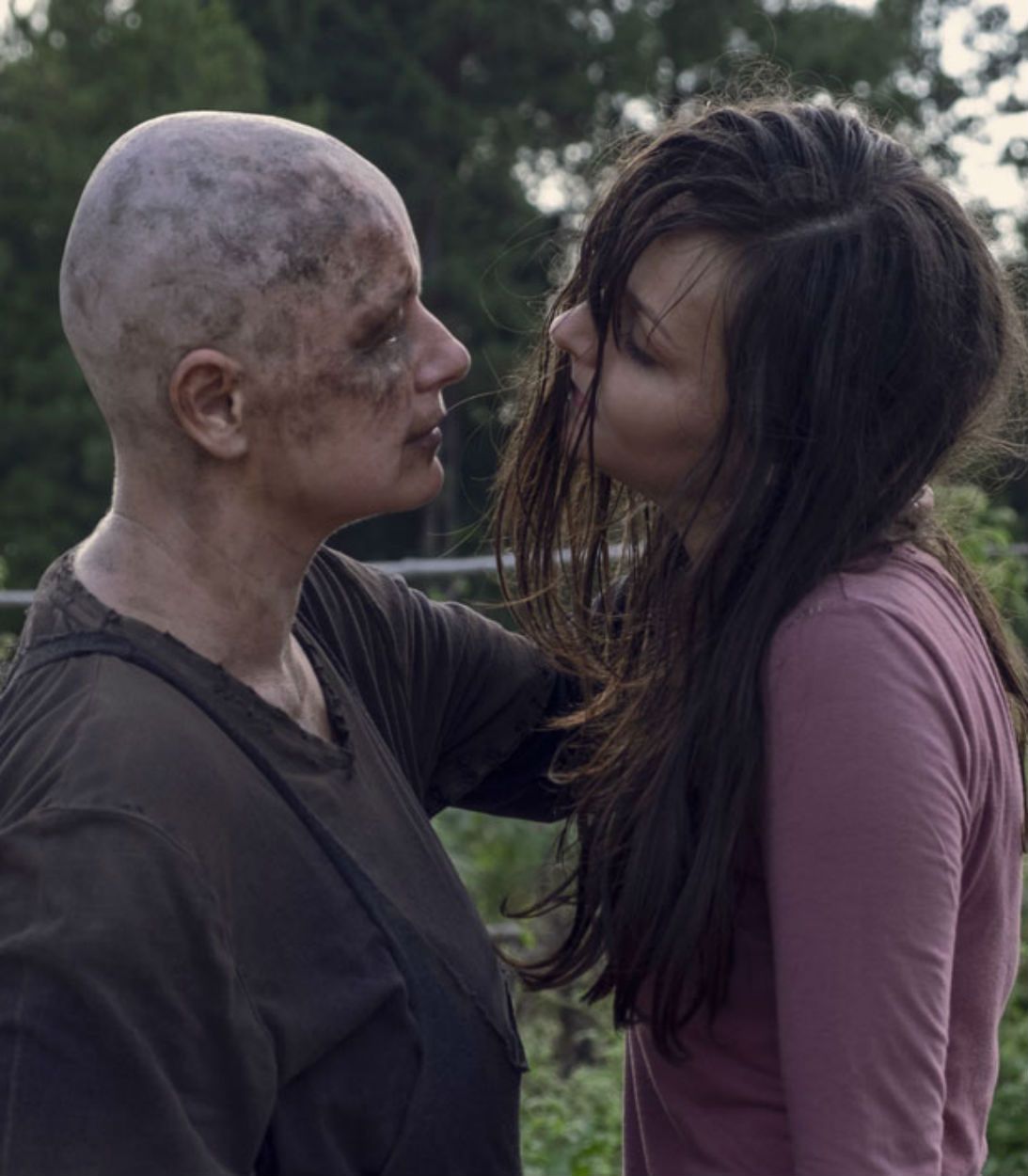 Alpha and Lydia on The Walking Dead season 9 VERTICAL