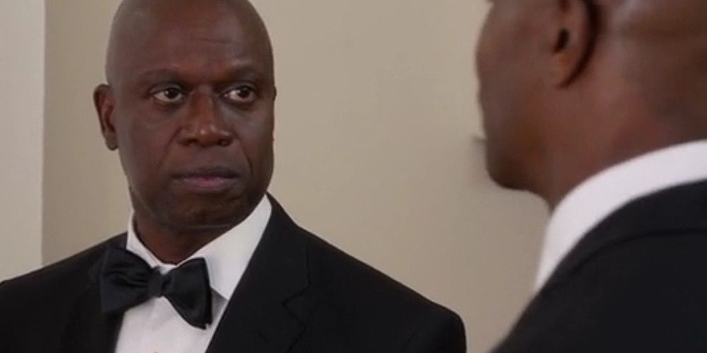 Andre Braugher as Raymond Holt in Brooklyn Nine Nine - For entry Holt&rsquo;s speech at the Boyle-Linetti wedding