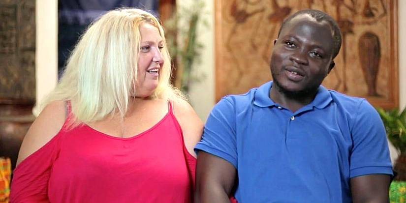 Angela Deem and Micheal Ilesanmi 90 Day Fiance Before the 90 Days sitting side by side for interview