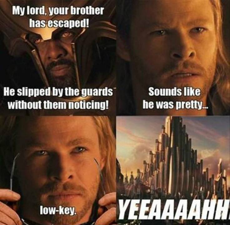 Asgardian Vs Comedy in Thor Memes