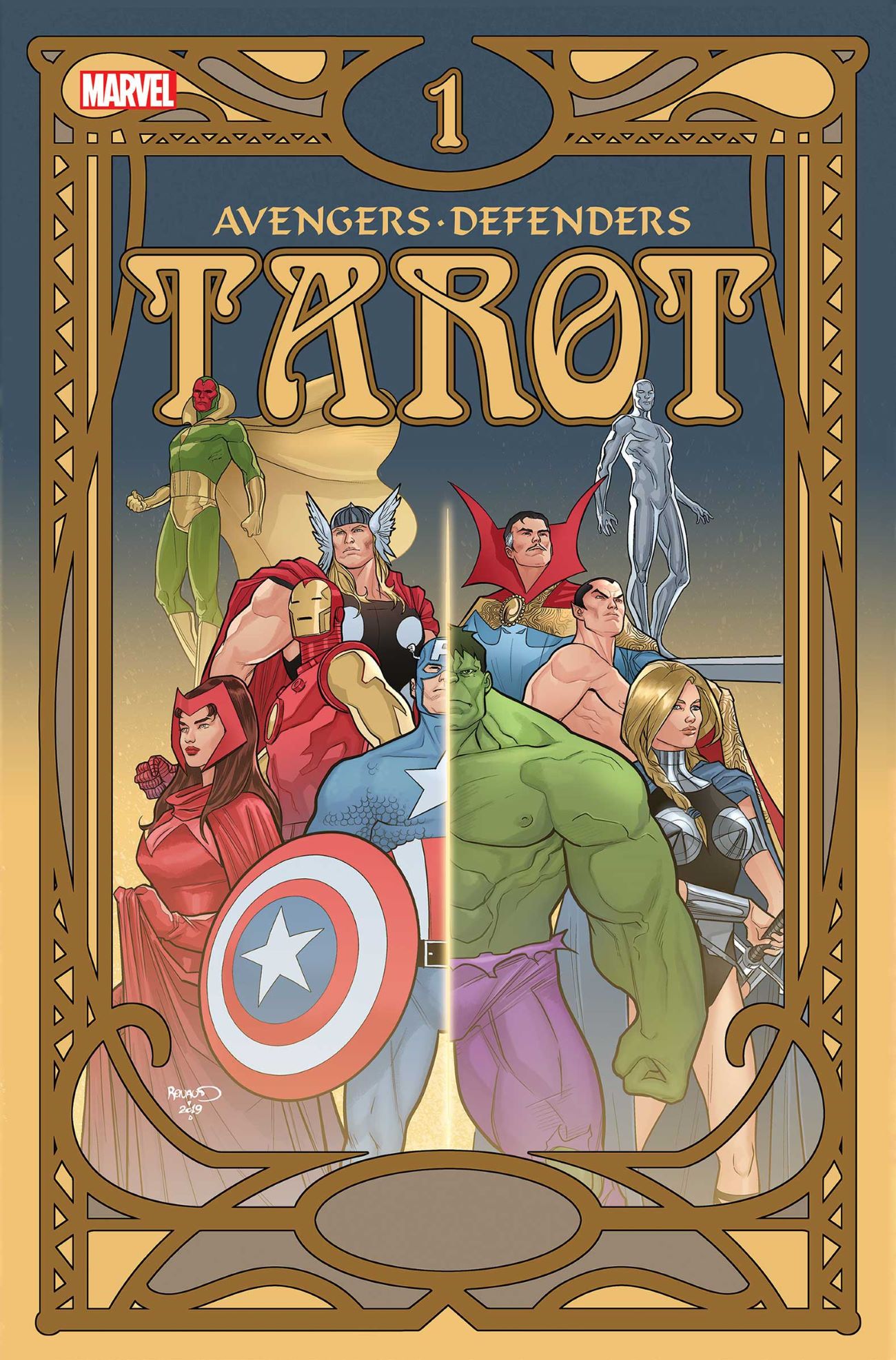 Avengers Defenders Tarot Marvel Comics Cover