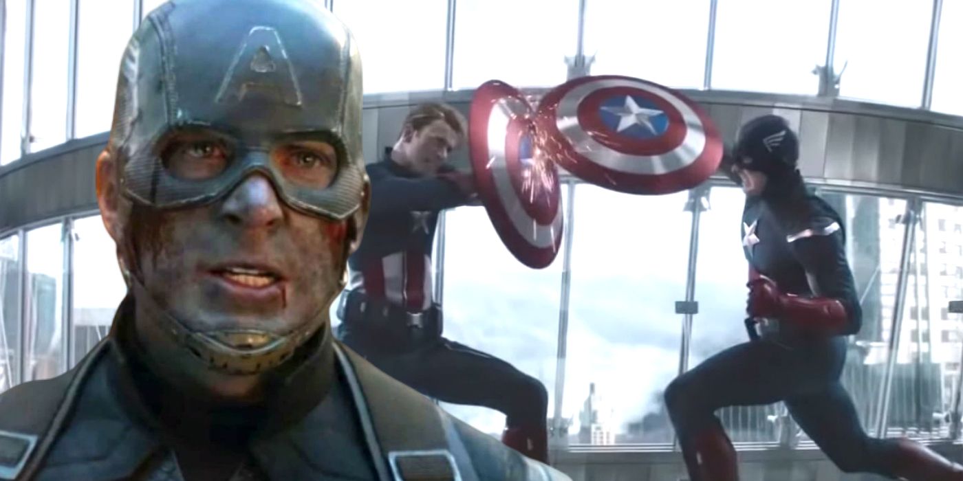 Avengers Endgame Captain America Fights Himself