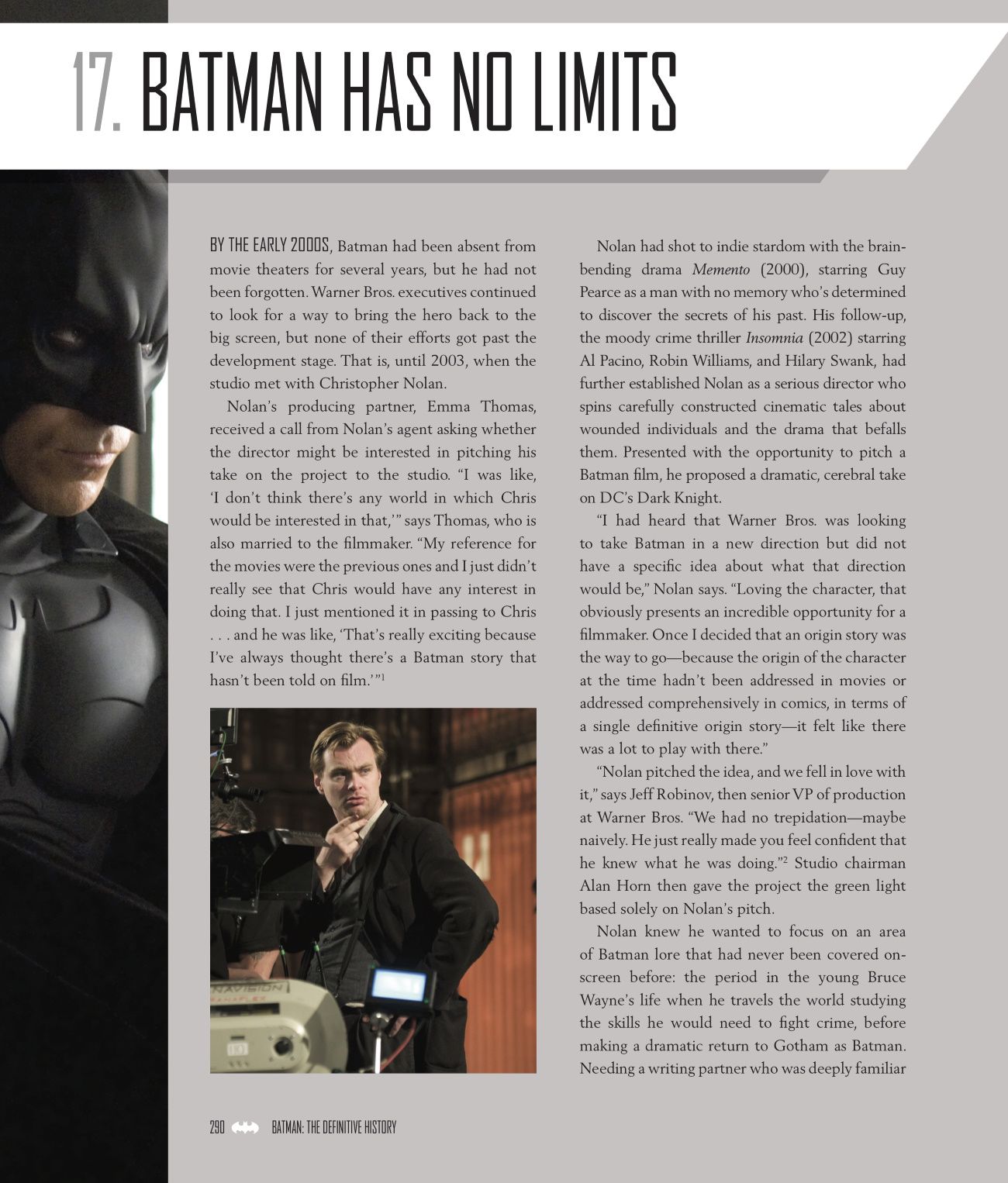 Batman Definitive History Christopher Nolan
