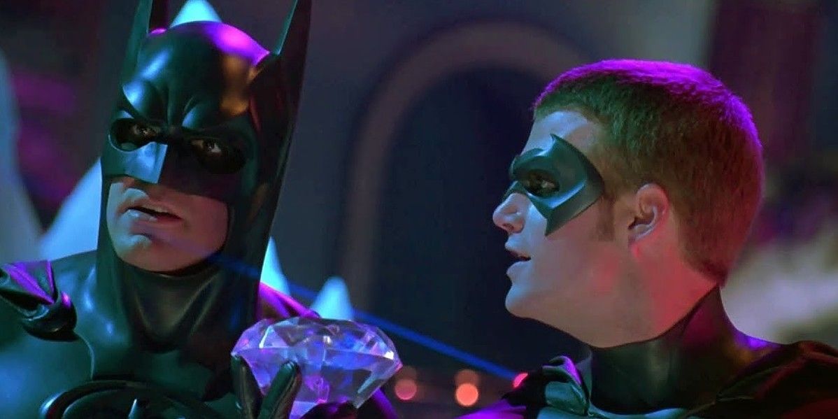 Batman and Robin meet Mr Freeze in Batman &amp; Robin