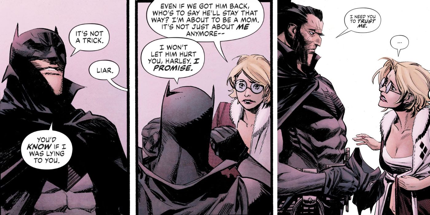 Batman Unmasks with Harley Quinn Comic