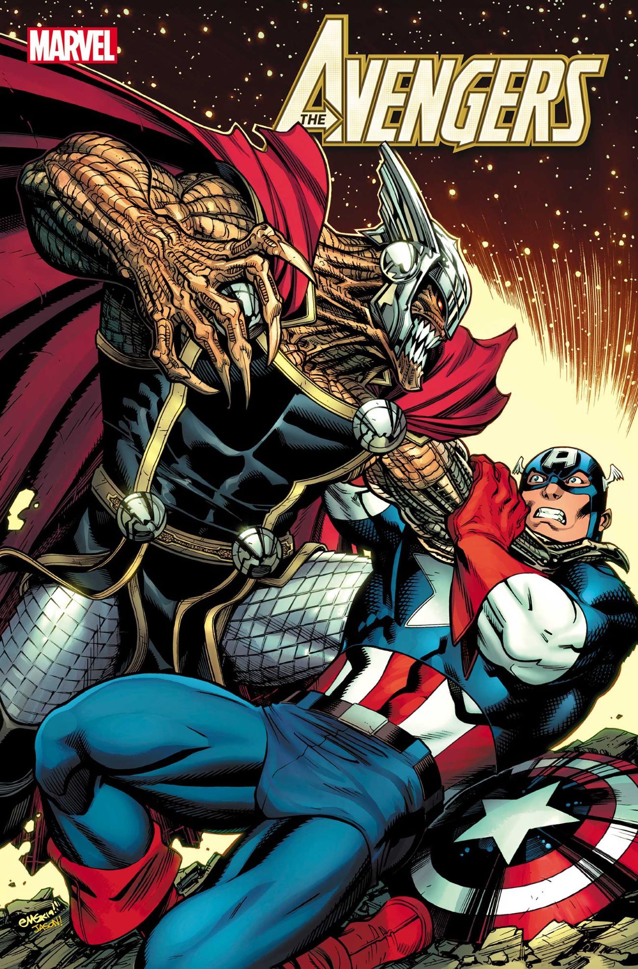 Brood Thor on Avengers Comic Cover