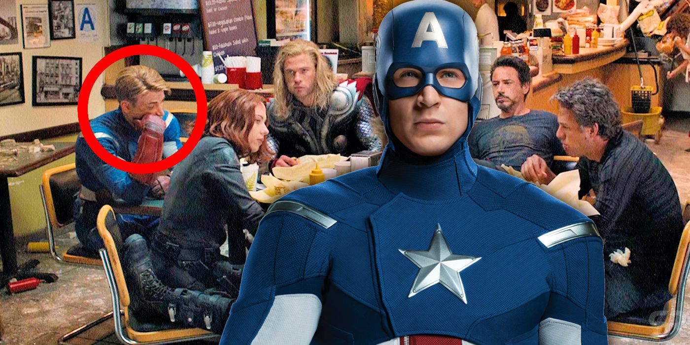 Why Captain America Isn’t Eating During The Avengers’ Shawarma Scene