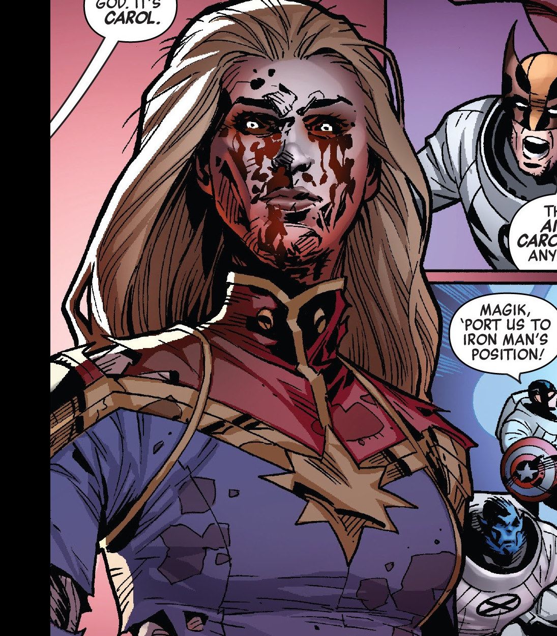 Captain Marvel Zombie Vertical