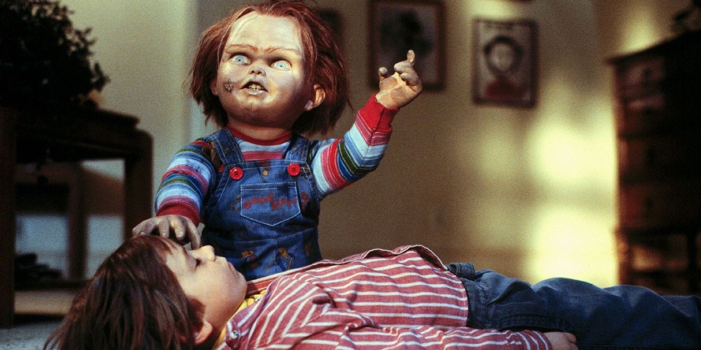 Chucky casting a spell on Andy in Child's Play