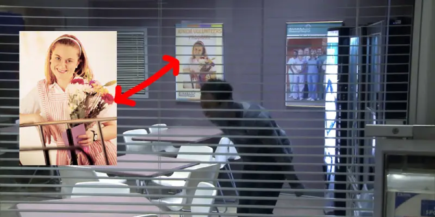 Amy Poehler's stock photo appearing in Community 