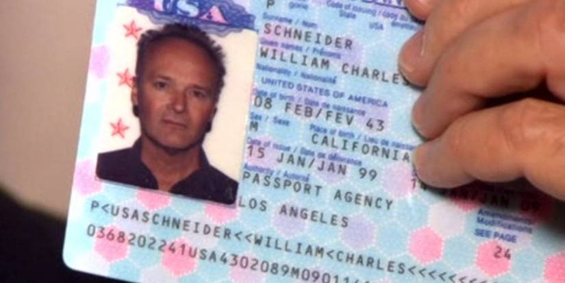 Passport of William Charles Schneider In The Office Season 4, Episode 4, "Money."