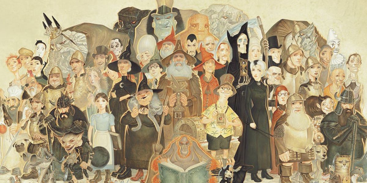 The innumerable assembled characters of Discworld