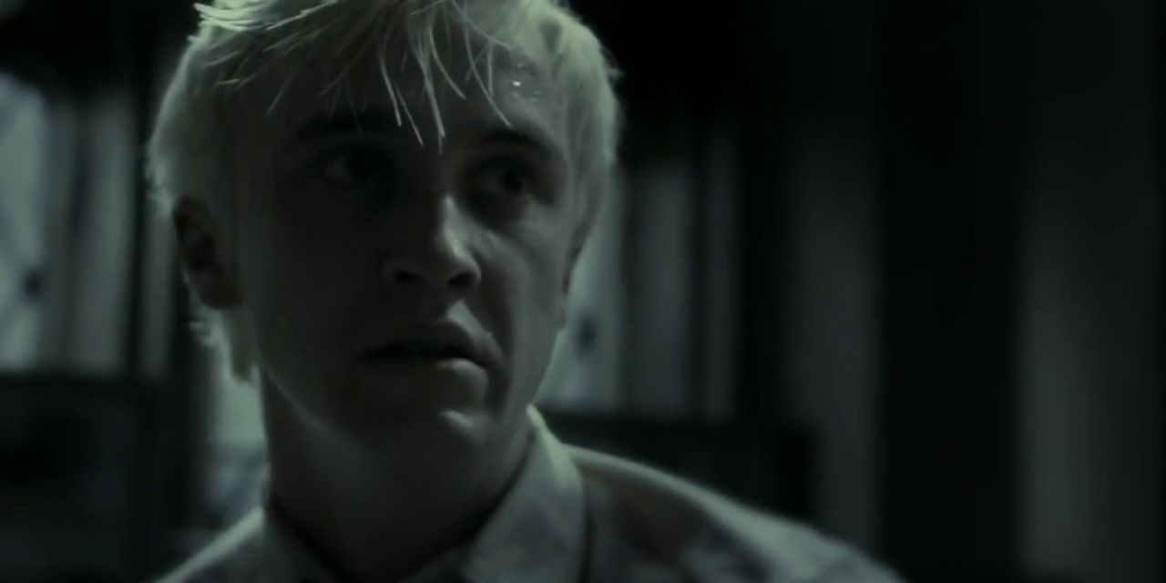 Draco Malfoy looking conflicted in The Half-Blood Prince