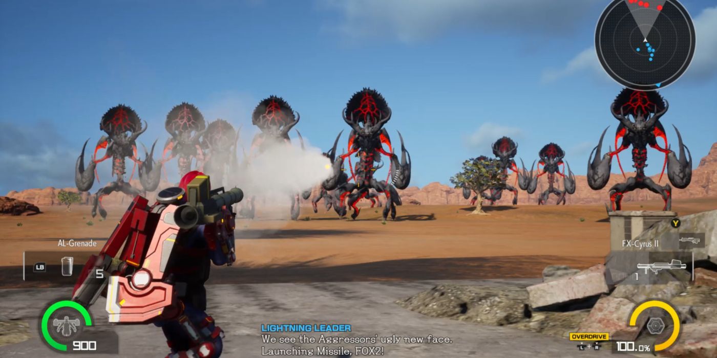 Shooting Mantis Enemies