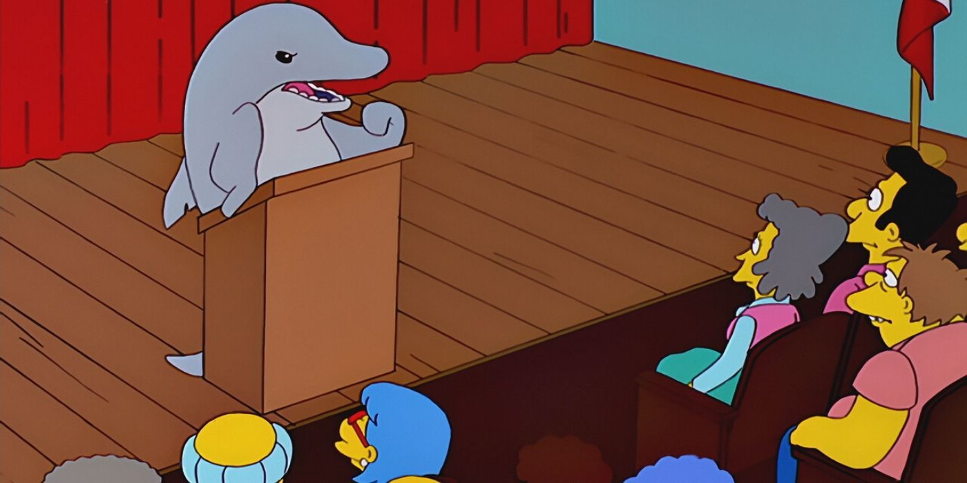 The Simpsons dolphins take over in Treehouse XI