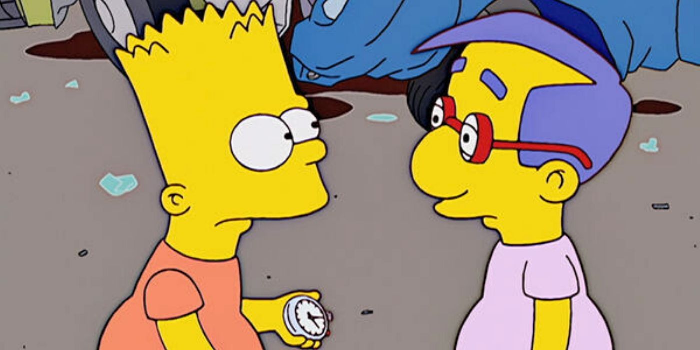Bart and Millhouse in The Simpsons