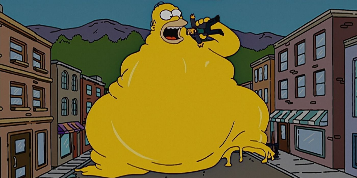 The blob Homer in The Simpsons