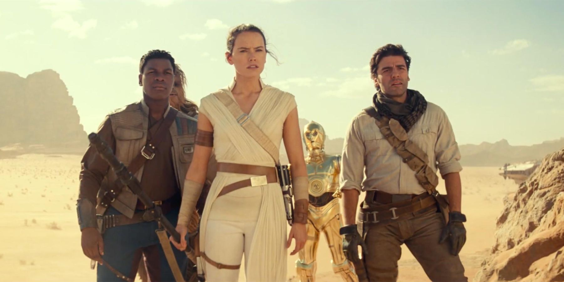 Finn Rey and Poe in Star Wars 9 The Rise of Skywalker