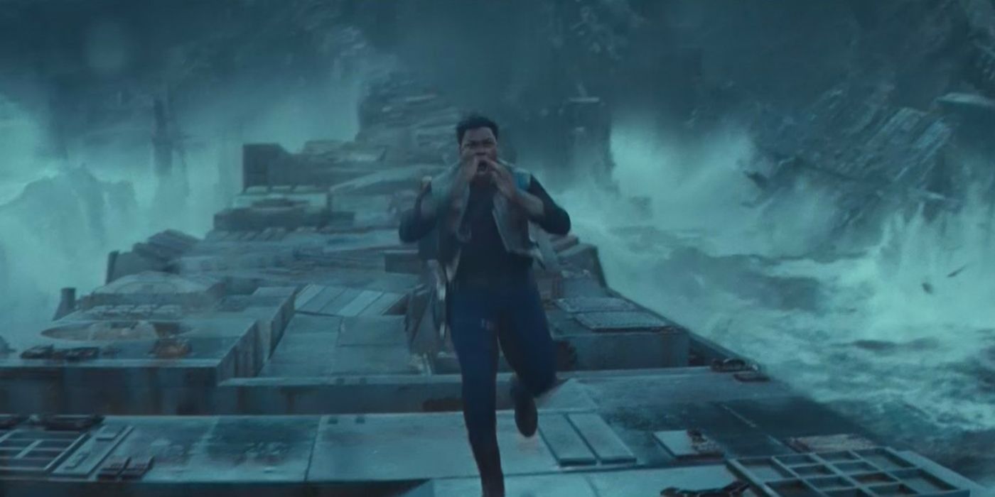 Finn on Death Star Debris Star Wars 9