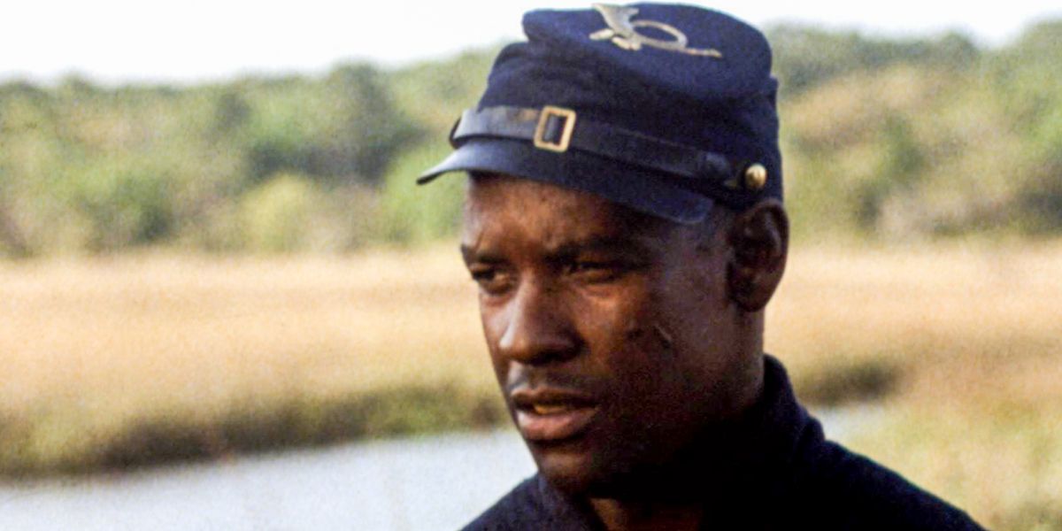 Denzel Washington's Silas Trip looking tired in Glory
