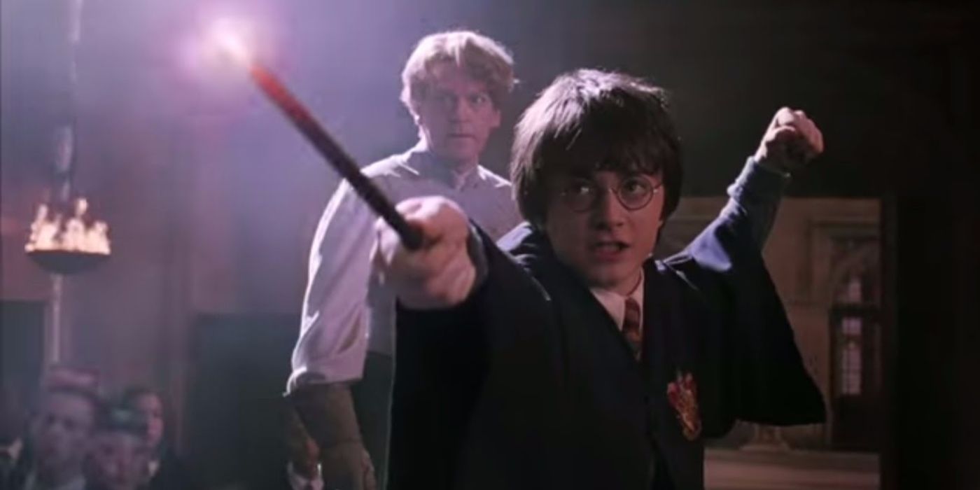 Harry and Malfoy Duel