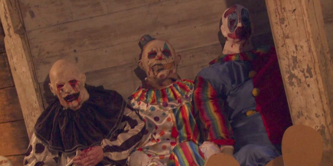 A group of clowns in Hell House LLC (2015)
