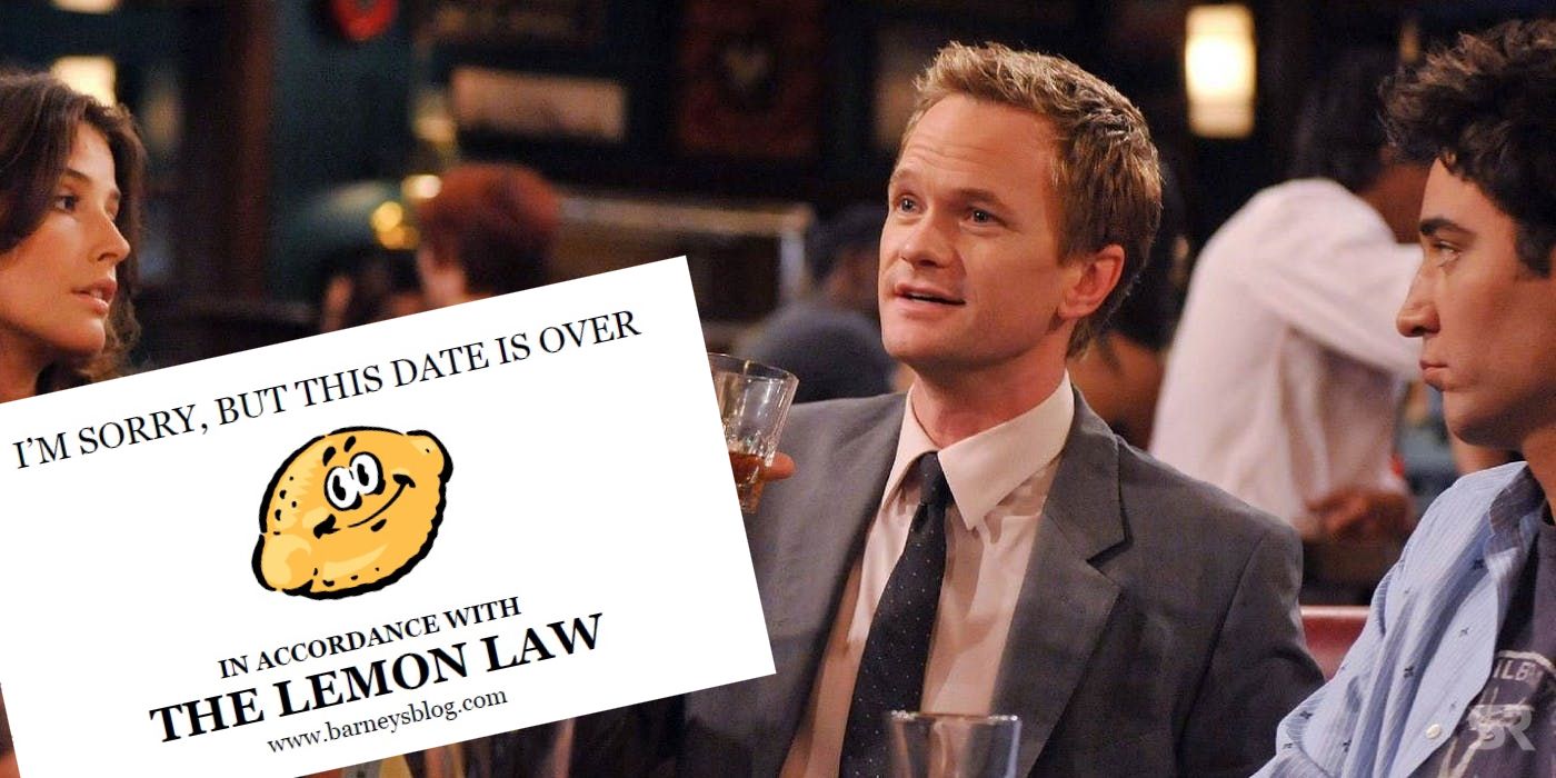 How I Met Your Mother: Barney'S Lemon Law (& Real Life Origins) Explained