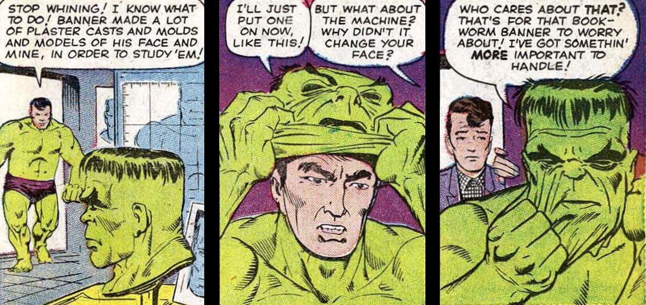 Hulk with Banner Head in Marvel Comics