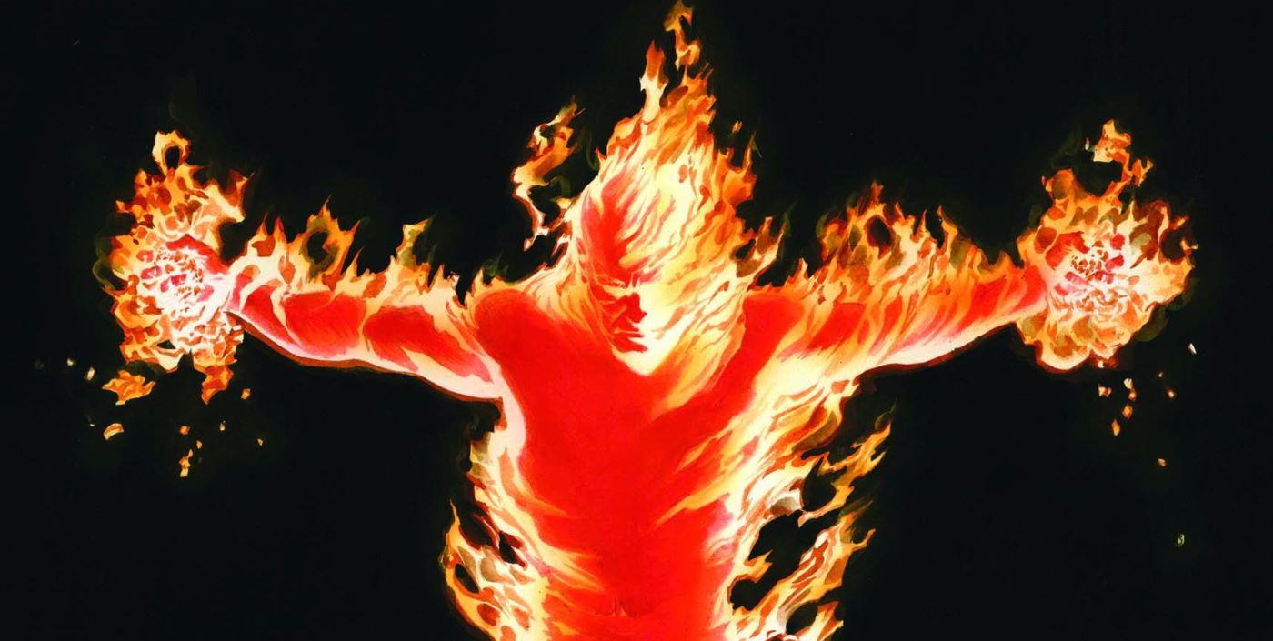 Human Torch on Marvels Poster