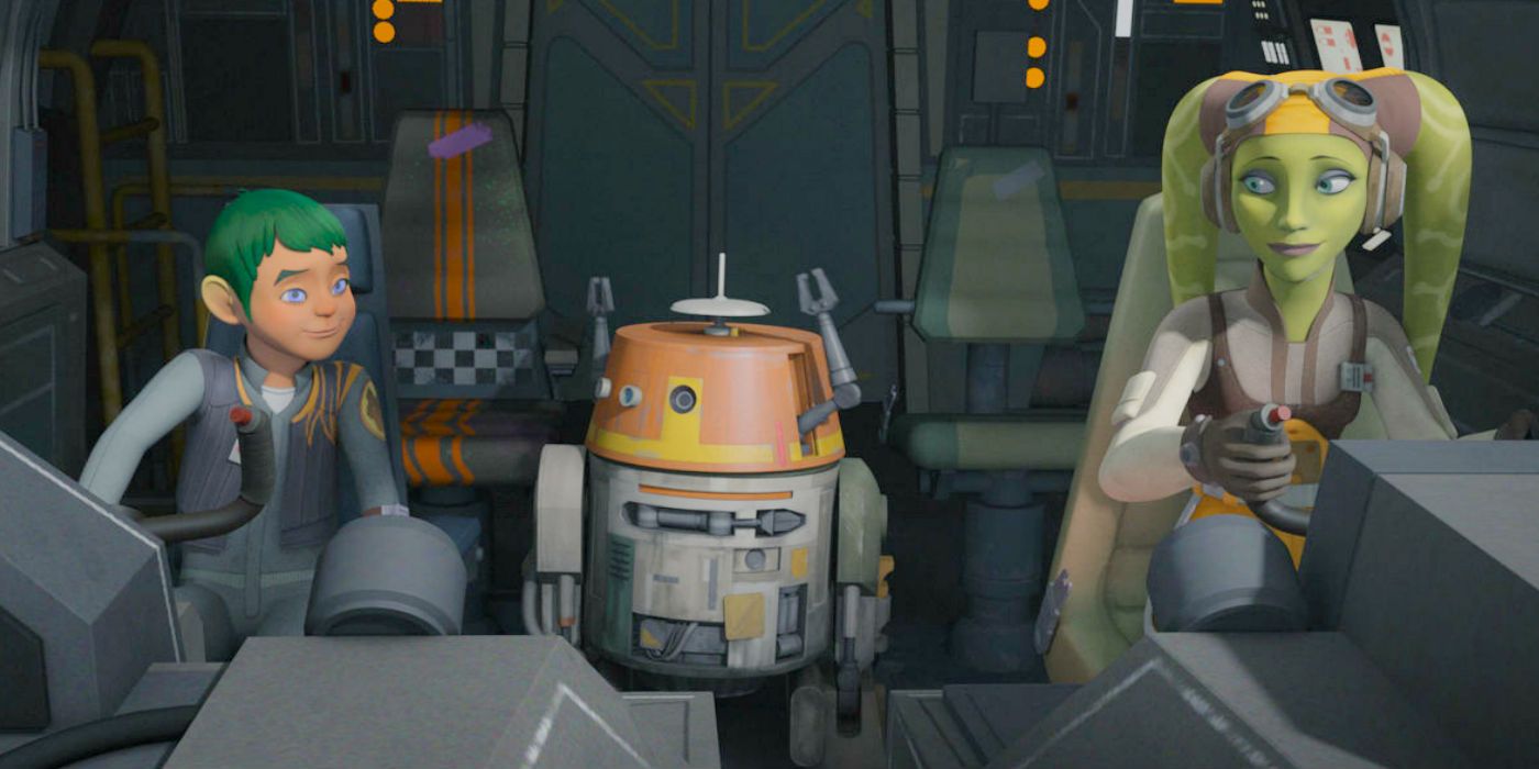 Jacen, Hera, and Chopper in Star Wars Rebels Finale