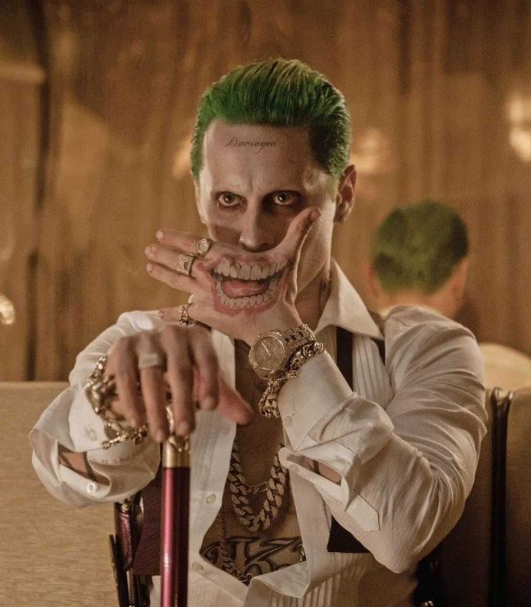 Jared Leto Joker Suicide Squad Smile Vertical